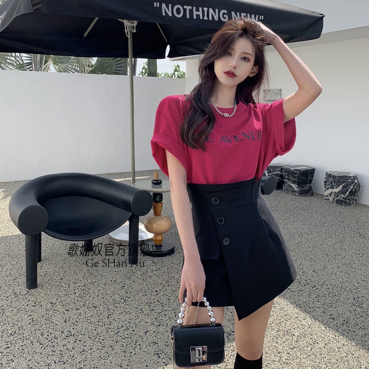 Light familiar style women's suit leisure fashion Hong Kong flavor 2022 new a-word wide-leg skirt women's two-piece suit in summer