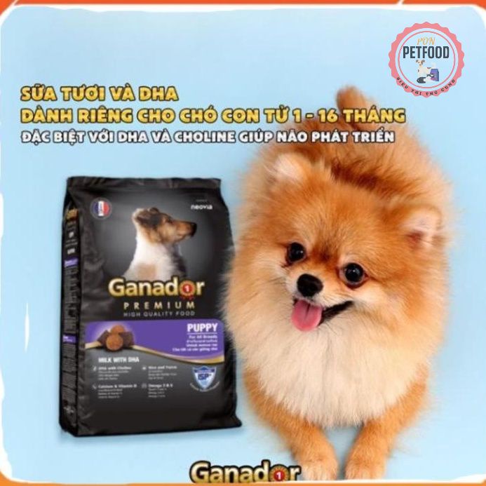 Thức ăn cho chó con Ganador vị Sữa và DHA - Ganador Puppy milk with DHA 3kg