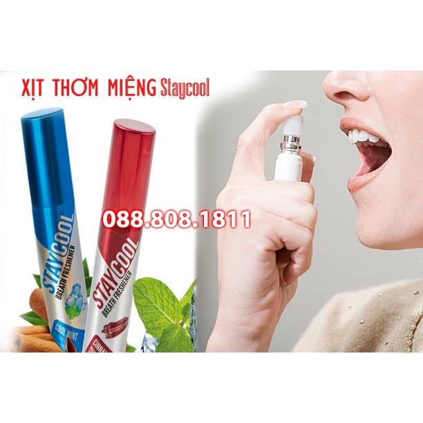 Xịt Thơm Miệng Staycool khử hôi miệng, tự tin giao tiếp mọi lúc mọi nơi