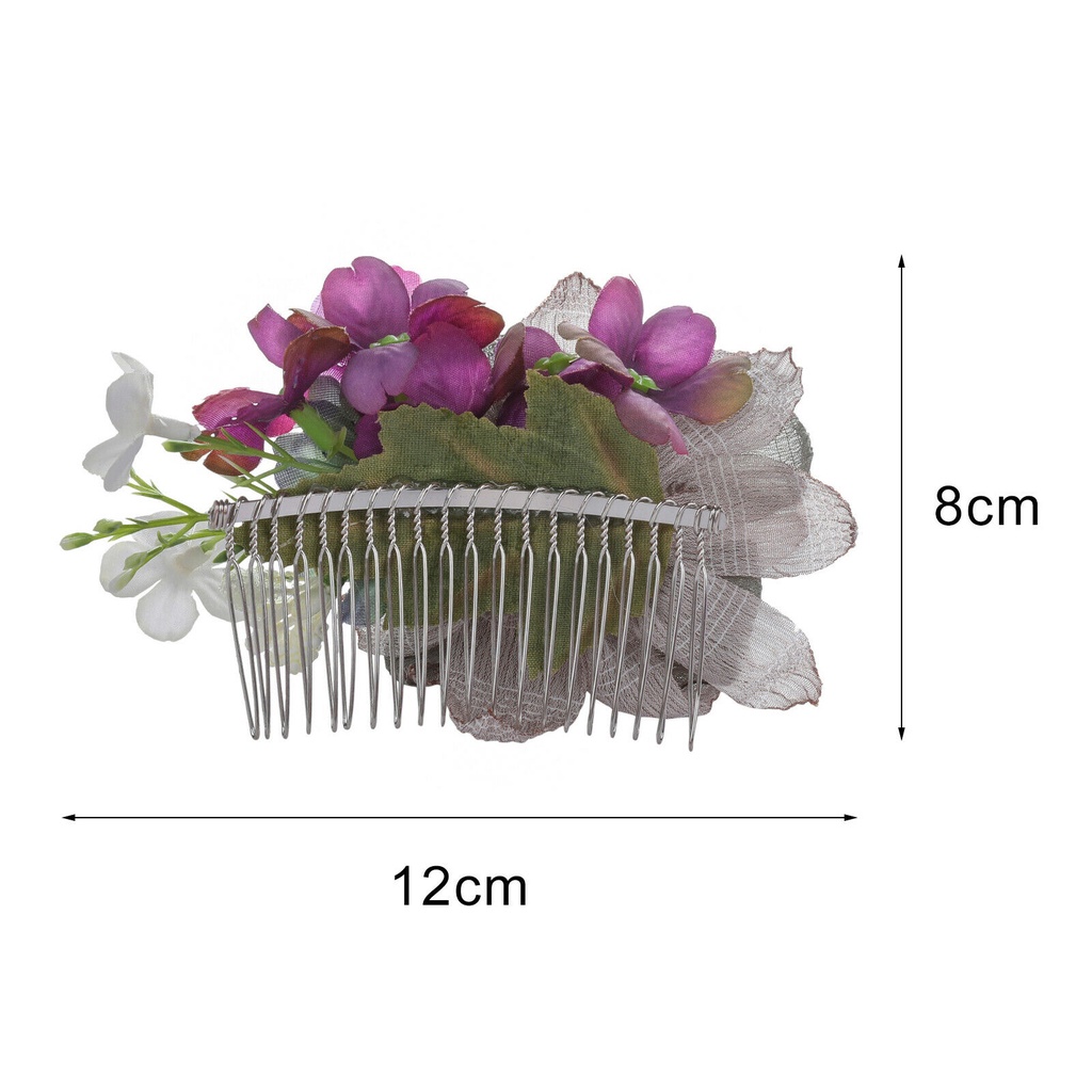 Lược cài tóc Haimeikang đính hoa phong cách boho mới dành cho cô dâu