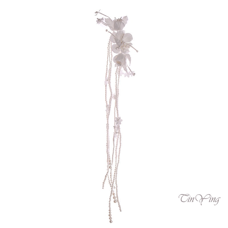 GETNOIVAS 1 Cặp Kẹp Tóc Pha Lê Lấp Lánh Cho Cô Dâu