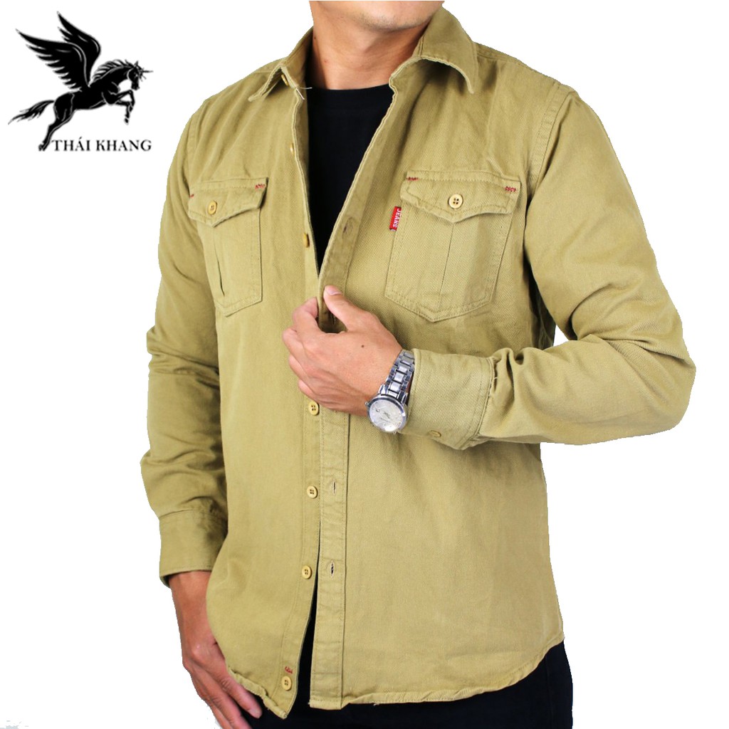 áo khoác nam kaki cao cấp vải cotton 100% dày CỰC ĐẸP bền màu đường may chắc chắn | BigBuy360 - bigbuy360.vn