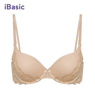 Áo T-shirt nâng ngực cup phối ren iBasic BRAW011