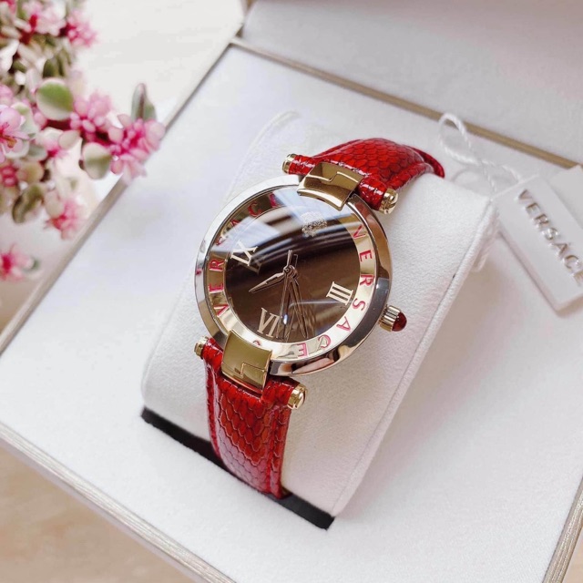 Đồng hồ nữ Vers.ace  bản dây python (thằn lằn) đặc biệt.