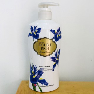 Sữa tắm dưỡng ẩm Double Rich hương Hoa Iris huyền bí chai 550g