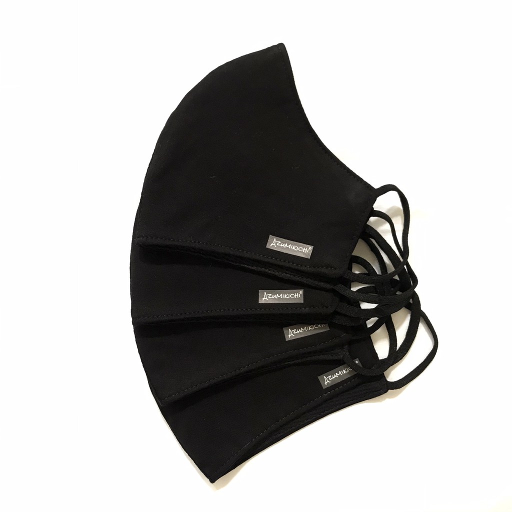 [Mua 4 tặng 1] Khẩu trang vải thời trang Azumikichi, chuẩn Đức, màu đen, bigsize, size Âu | BigBuy360 - bigbuy360.vn