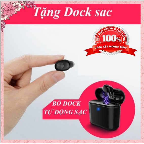 Tai Nghe Không Dây, Tai Nghe Bluetooth Mini T1 Có Dock Sạc, Kiêm sạc dự phòng Pin Cực Trâu Cực đẹp, Hiện Đại | BigBuy360 - bigbuy360.vn