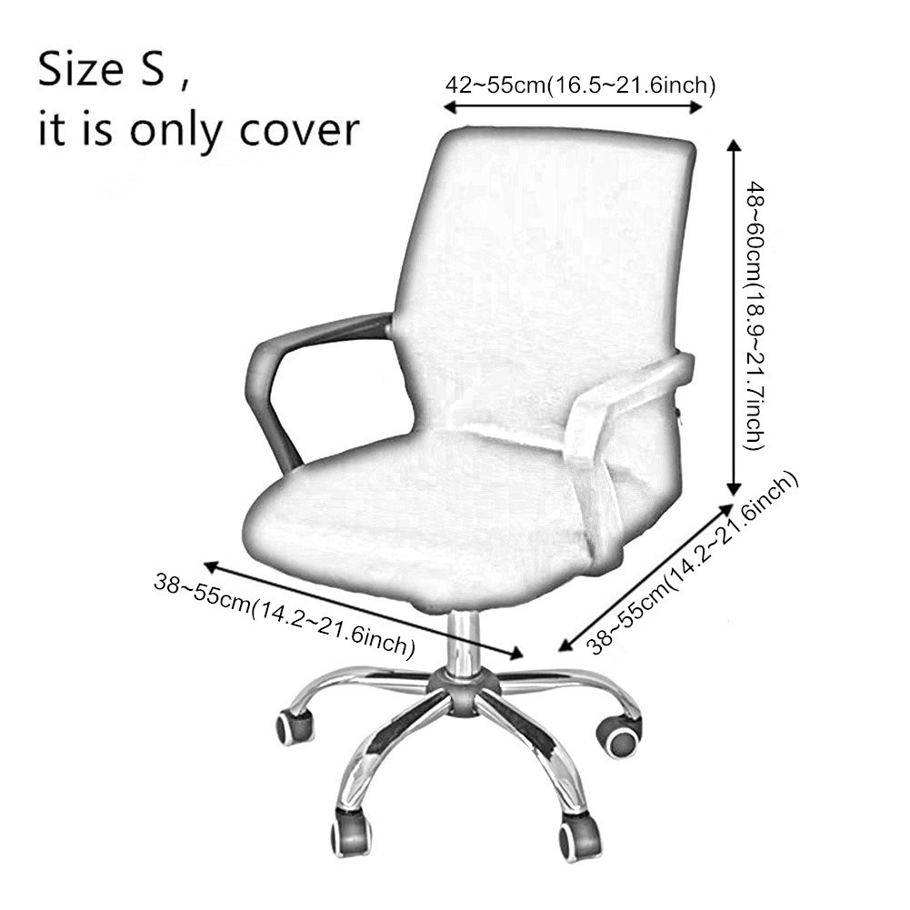 Sale 70% Vỏ bọc ghế văn phòng trang trí chất liệu mềm mại thoáng khí, Black Giá gốc 167,000 đ - 15C51