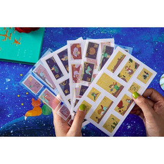 20 sticker tem thư Hoàng Tử Bé 10 kiểu