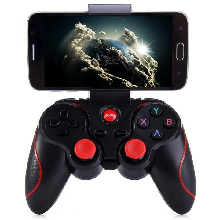 Tay cầm chơi game Bluetooth Terios T3 /X3 Tặng kèm giá đỡ