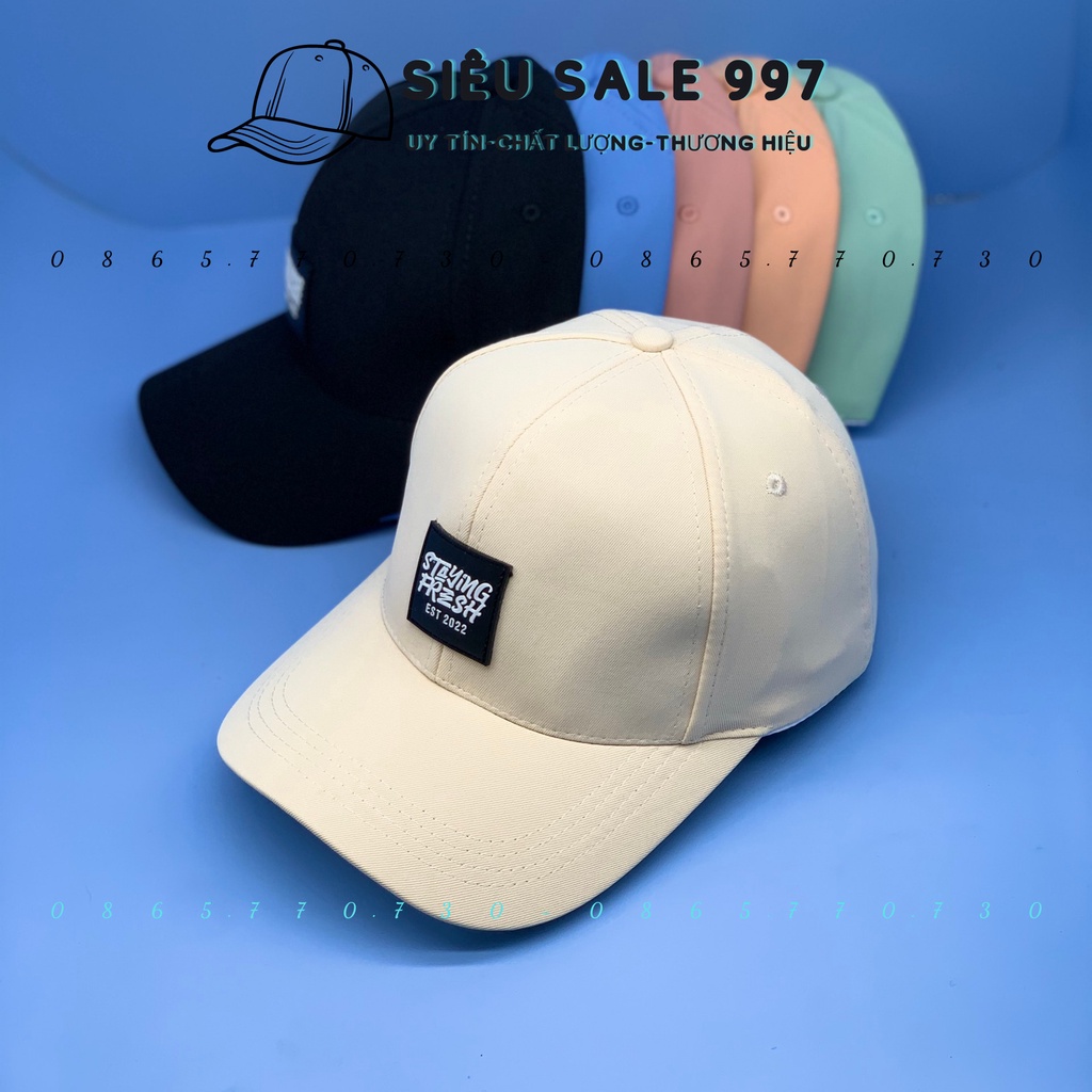 MŨ LƯỠI TRAI STAYING THÊU LOGO MẪU MỚI HOT THỜI TRANG NAM CAO CẤP NỮ CÁ TÍNH