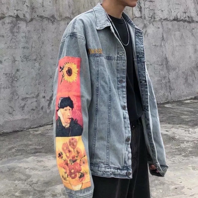 Áo Jacket Jean unisex phong cách streetwear