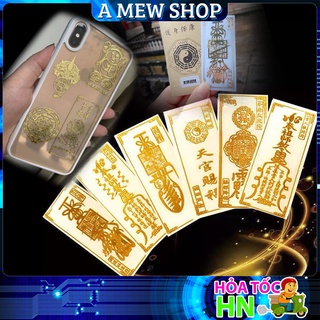 Miếng Dán Linh Phù Cầu May Mắn, Sức Khoẻ, Bình An, Phong Thuỷ, Tài Lộc - Miếng Dán Điện Thoại, Đồ Dùng, Để Trong Ví