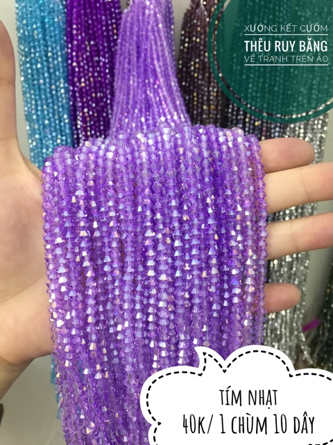 Hạt pha lê thoi 4mm