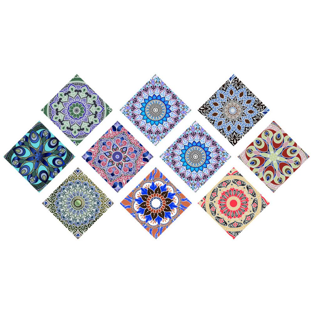 Bộ 10 Miếng Dán Trang Trí Tường Giả Gạch Chống Thấm Nước