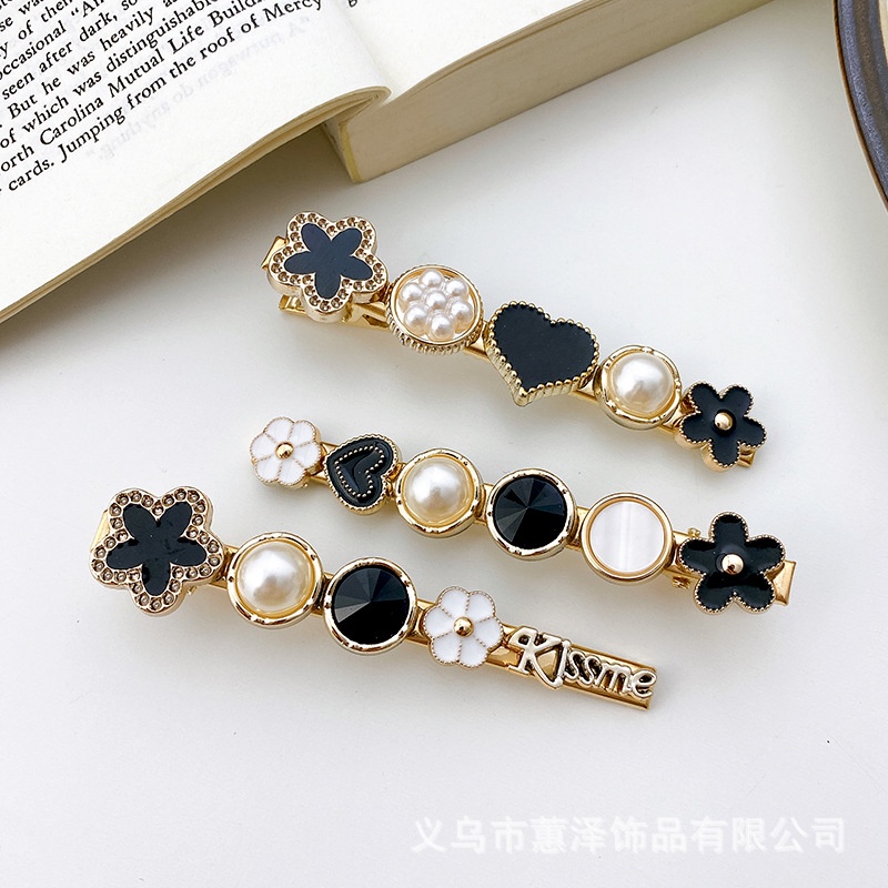 Kẹp Tóc Đính Đá Và Ngọc Trai nhân tạo K2 Phong Cách Hàn Quốc sang trọng, thanh lịch - Hàng cao cấp