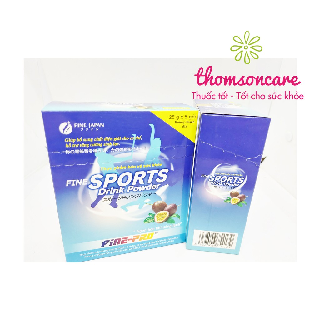 Gói bù nước sau khi chơi thể thao - Fine Sports Drink - công nghệ Nhật Bản - Hộp 5 gói | BigBuy360 - bigbuy360.vn