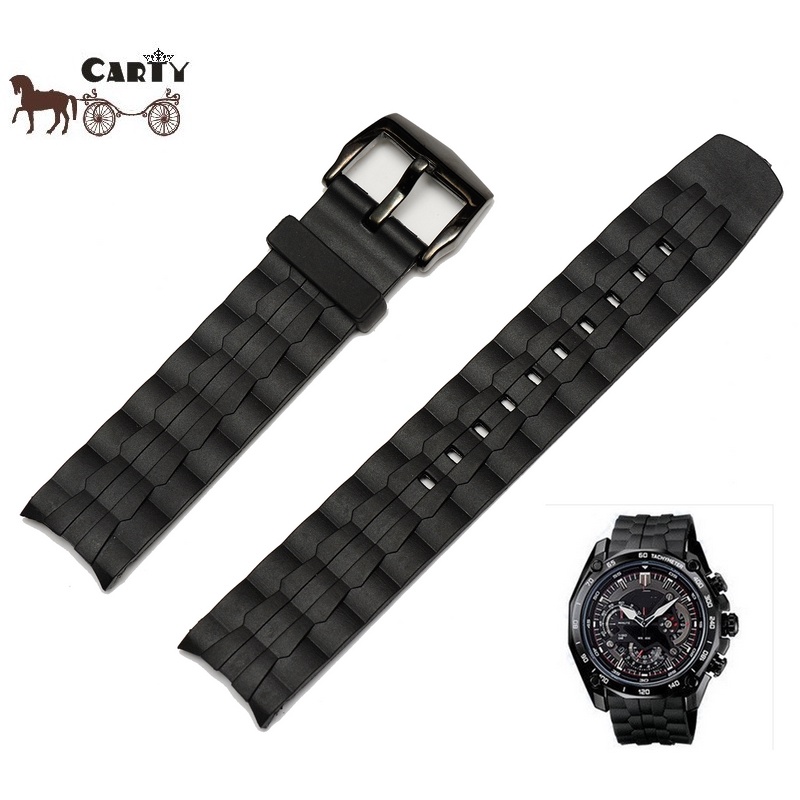 Dây đeo cao su cho đồng hồ CASIO EF-550PB 550 22MM
