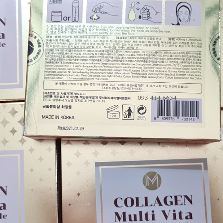 VIÊN COLLAGEN TƯƠI - AMMUD MULTI VITA AMPOULE HÀN QUỐC