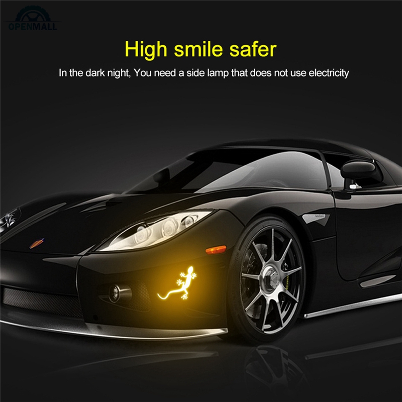 Nhãn dán phản quang hình tắc kè trang trí xe hơi