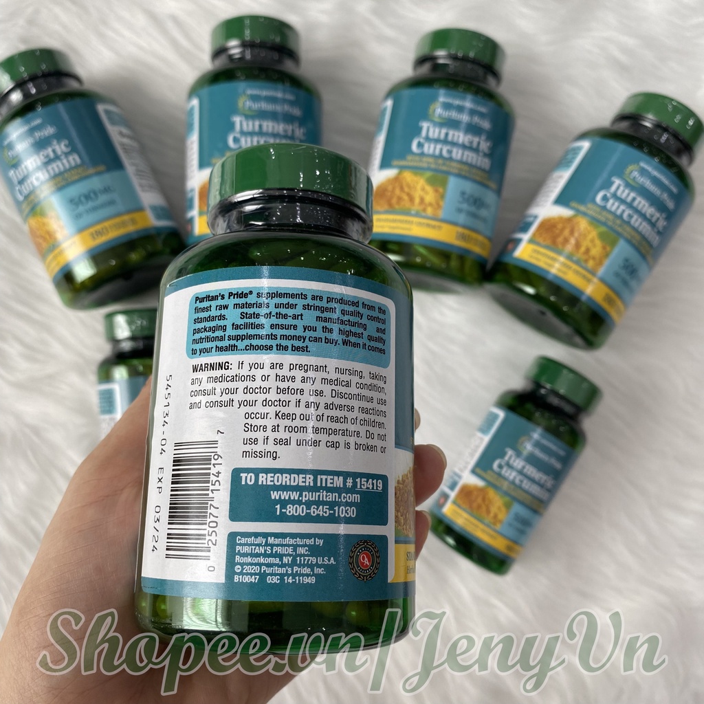 Tinh Chất Nghệ Vàng Turmeric Curcumin Puritan's Pride