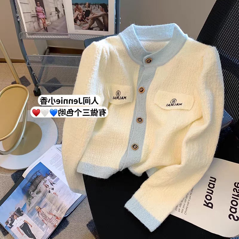 Áo Khoác Cardigan Dệt Kim Tay Dài Dáng Ngắn Thời Trang  tao bao