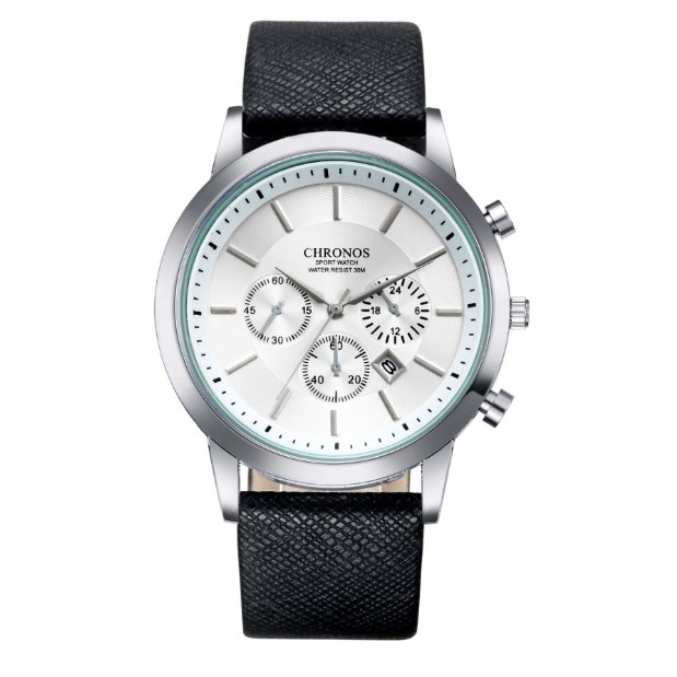 Đồng hồ nam dây da tuyệt đẹp Chronos 04