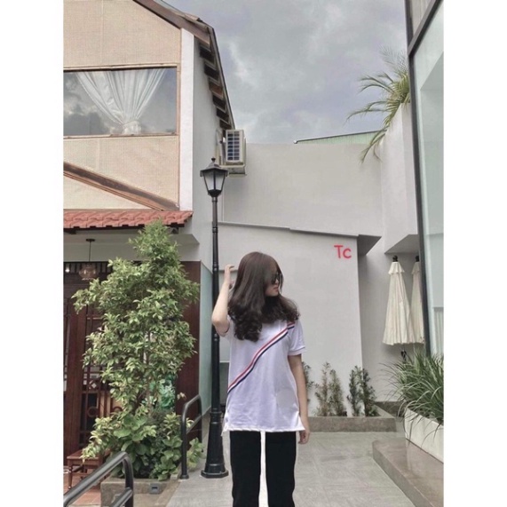 Áo polo vạch chéo đỏ TC12 0421