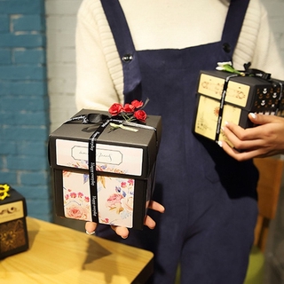 Hộp quà giấy làm album ảnh kỷ niệm sinh nhật/ ngày lễ tình nhân