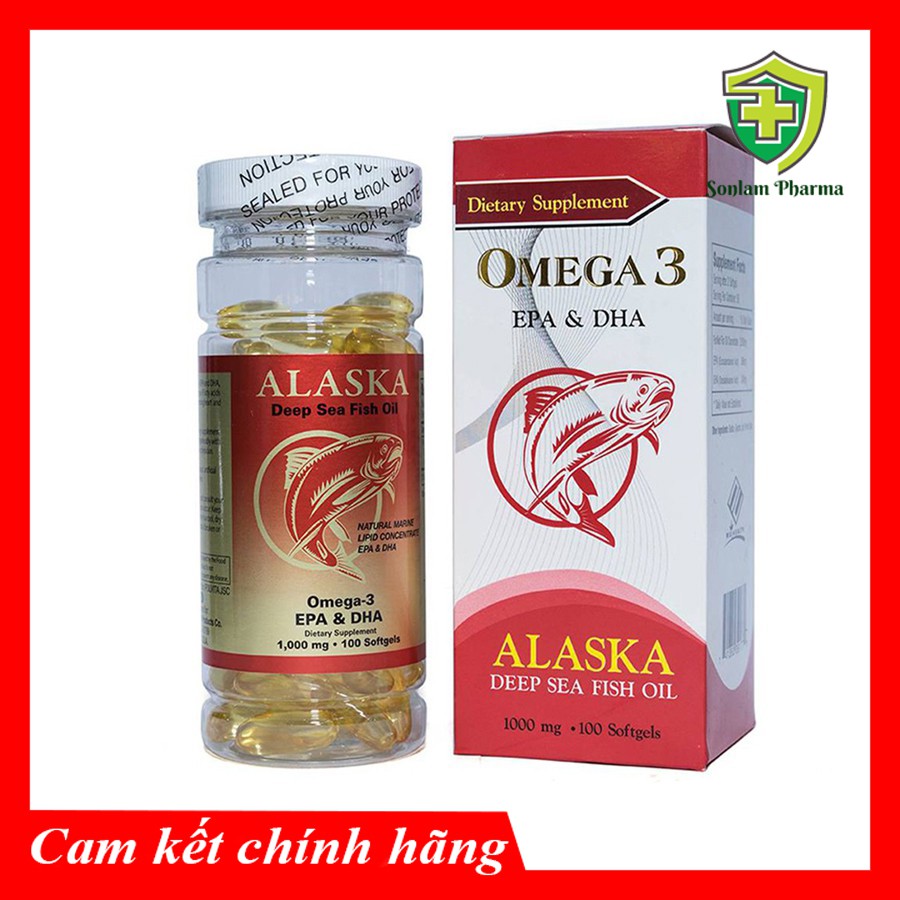 Alaska Deep Sea Fish Oil Omega-3 Lọ 100 Viên - Hỗ Trợ Tăng Cường Bổ Não, Đẹp Da