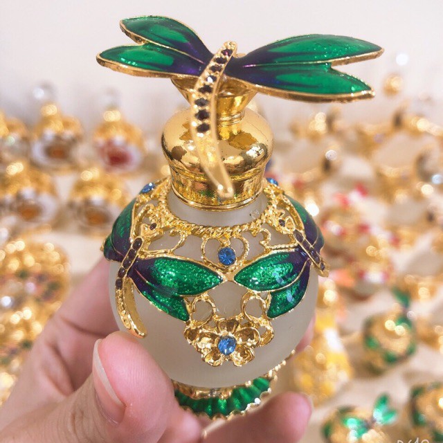 Vỏ chai tinh dầu Dubai hình chuồn chuồn siêu đẹp, tặng kèm 20ml tinh dầu dubai
