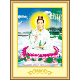 Tranh thêu 3d quan âm 53461