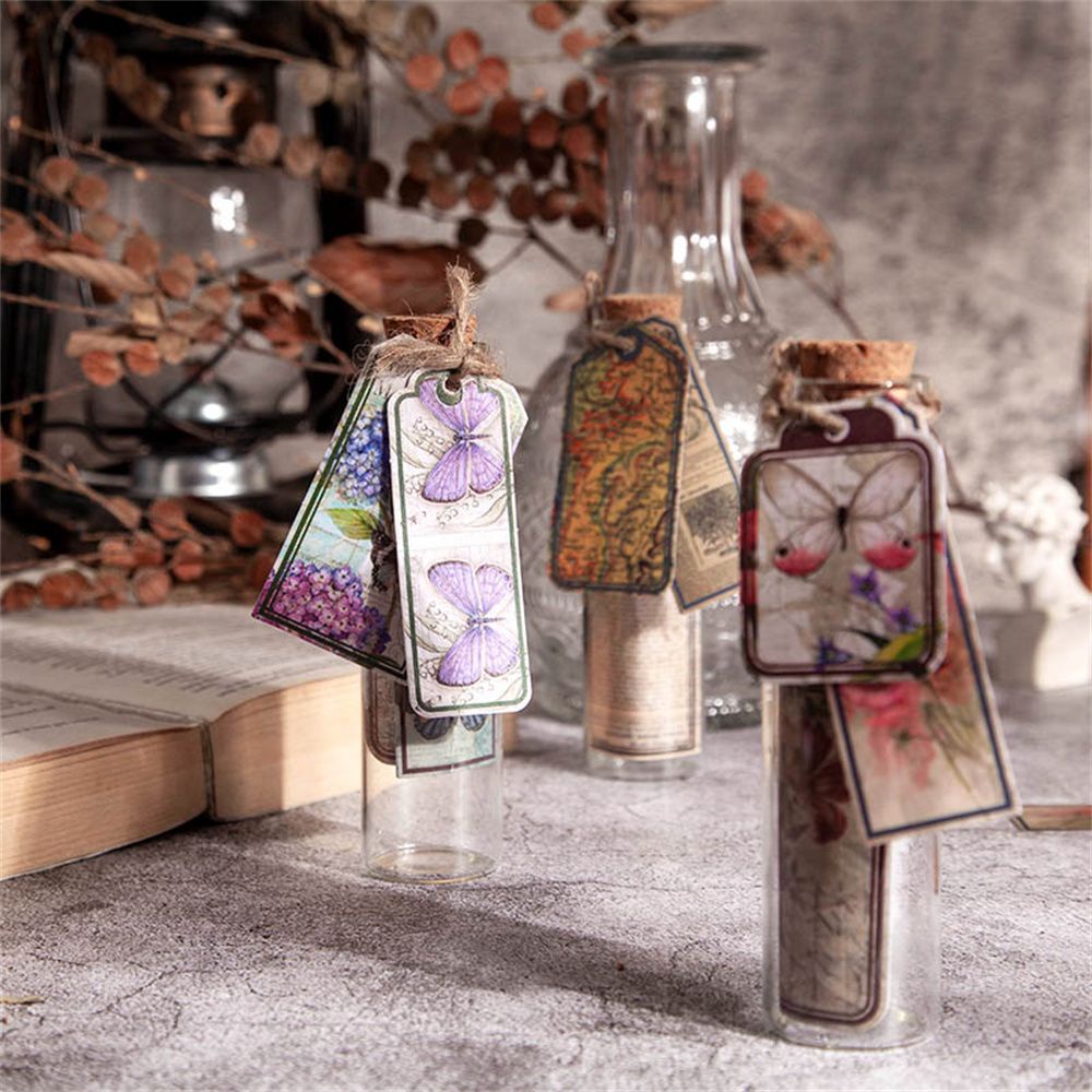 Set 40 Nhãn Dán Trang Trí Sổ Tay/Nhật Ký Hình Bản Đồ Giấc Mơ Cổ Điển DIY