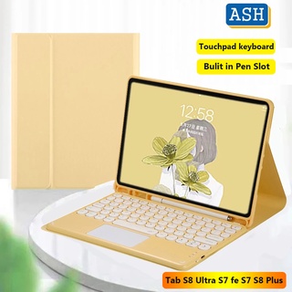 Bao Da Máy Tính Bảng Có Bàn Phím Bluetooth Không Dây Cho Samsung Galaxy Tab S8 Ultra S8 S7 Plus S7 FE