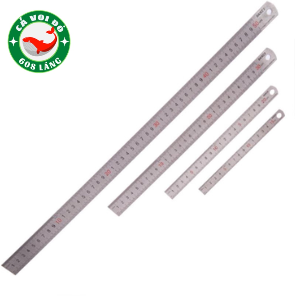 Thước kẻ sắt Baoke 15-20-30cm