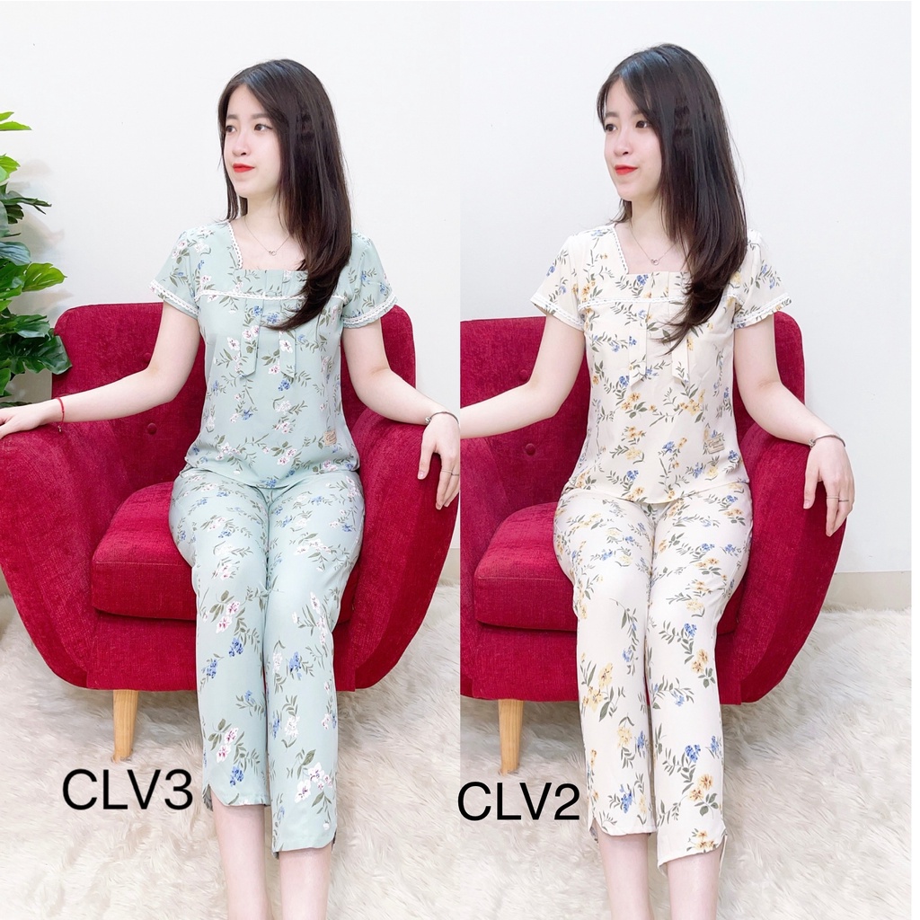 Đồ bộ mặc nhà chất lụa thái mềm, mịn, không nhăn, chuẩn phom siêu xinh, SALE giá rẻ nhất thị trường