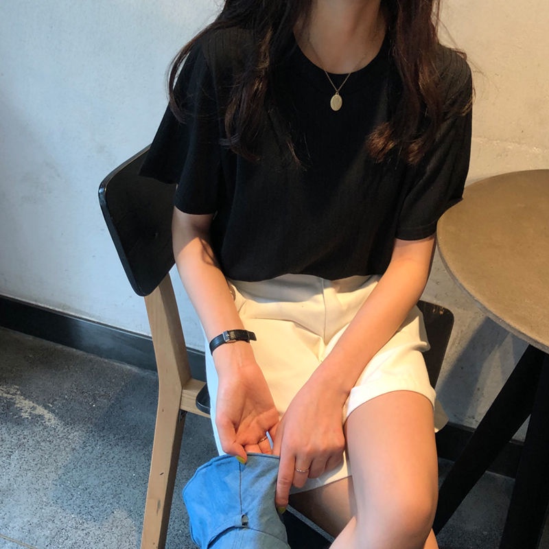 Áo thun BH dệt kim ngắn tay thời trang mùa hè cao cấp cho nữ