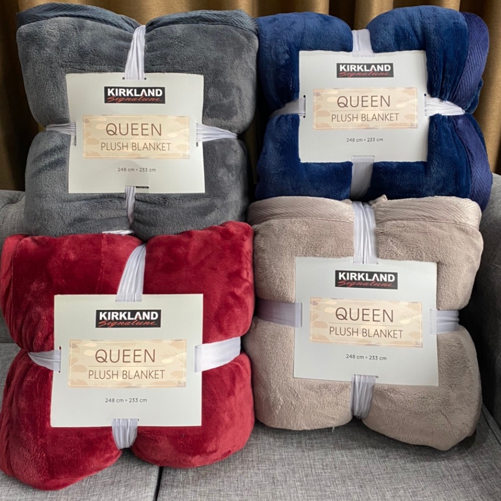 Chăn lông Cừu KIRKLAND QUEEN 2.48m x 2.33m,CHĂN LUVATE hàng xuất âu,quét mã QR