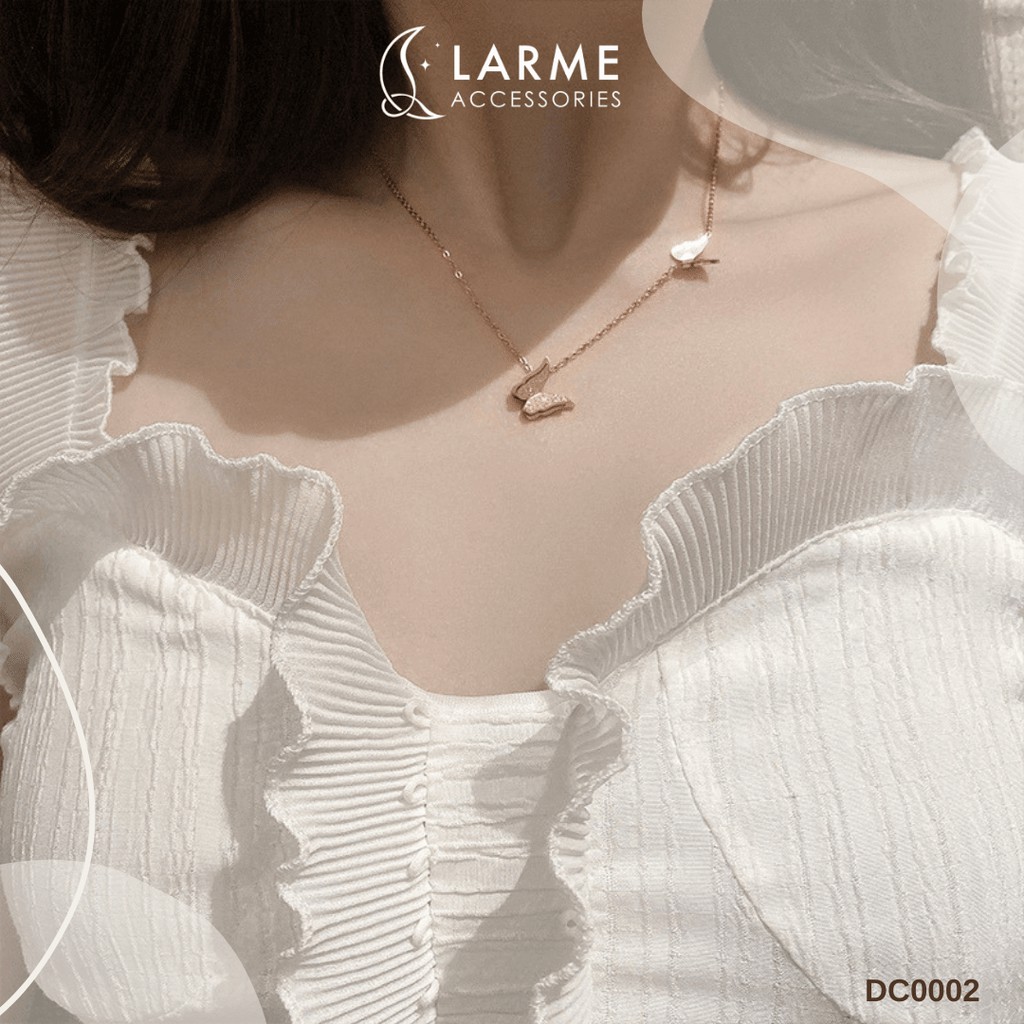 Vòng cổ nữ, dây chuyền nữ mặt hình bướm Larme accessories - DC0002