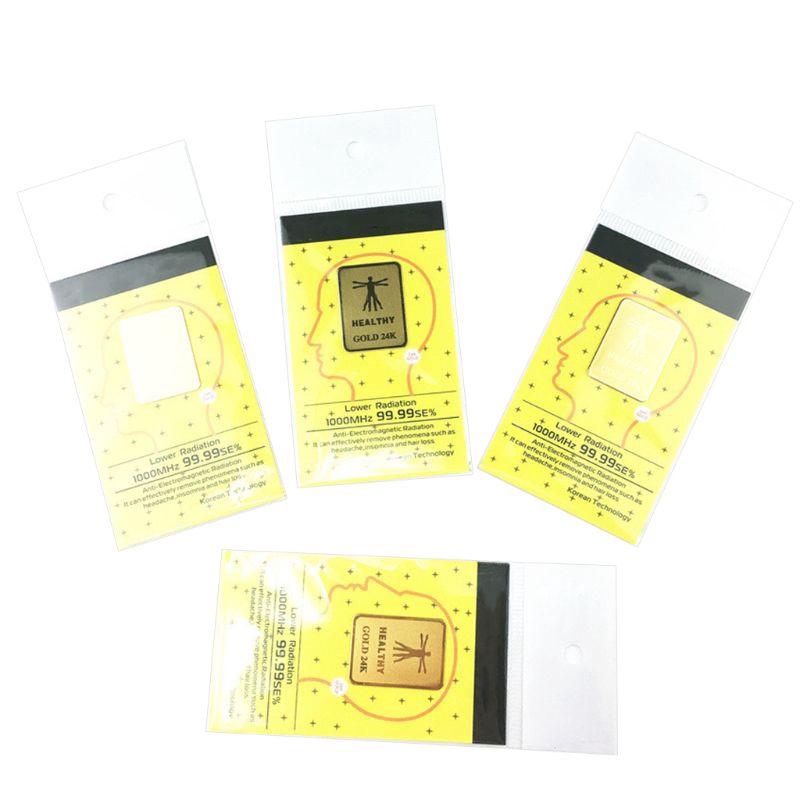 Set 5 Miếng Dán Chống Bức Xạ Điện Thoại Mạ Vàng 24k