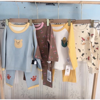 Bộ dài thun cotton co dãn cho bé