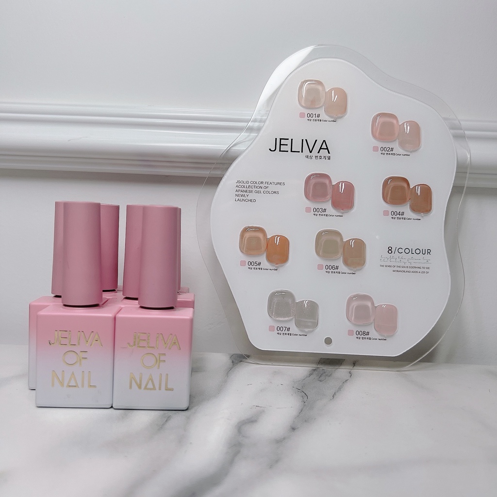 Set sơn thạch Jeliva nail 7 màu NGHI THẢO