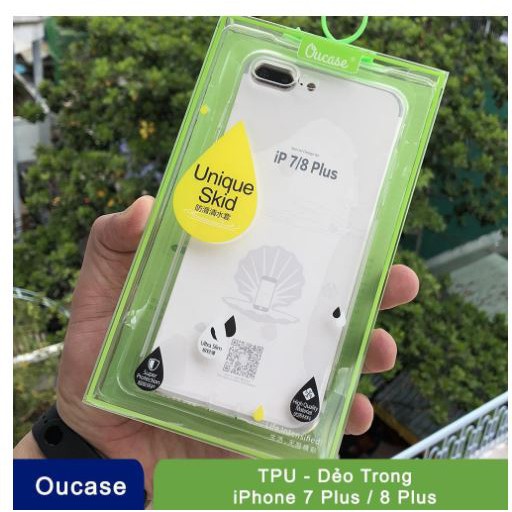 Ốp lưng iPhone 7 Plus/ 8 Plus silicon dẻo hiệu Ou Case