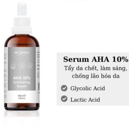 Serum DrCeutics AHA 10% Exfoliating Tẩy Da Chết Làm Sáng Da