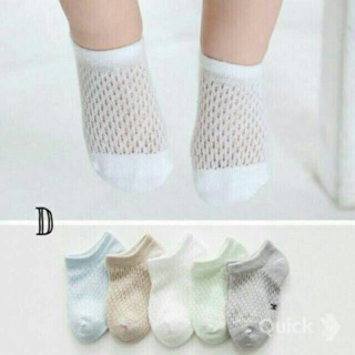 Set 5 đôi tất lưới mùa hè thoáng mát cho bé