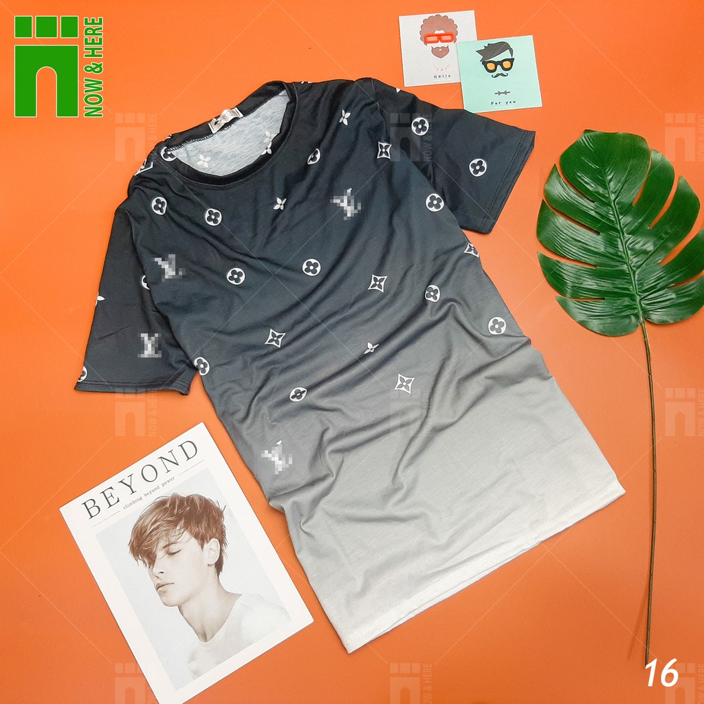 Áo thun nam nữ các kiểu loang màu Ombre thời thượng, áo thun form rộng NH Shop