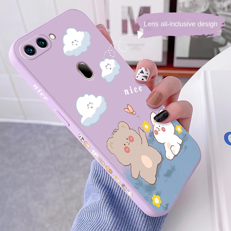 Ốp lưng Oppo A5S A12 A7 F9 a54 a53 a15 a15s a92 a94 Ốp Điện Thoại Silicone Mềm Màu Trơn Cho Oppo A5S A12 A7 F9 a54 a53 a15 a15s a92 a94