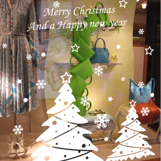 Decal Hít Tĩnh Điện 2 Mặt Trang Trí Noel - Noel trắng nhiều mẫu dễ thương | BigBuy360 - bigbuy360.vn