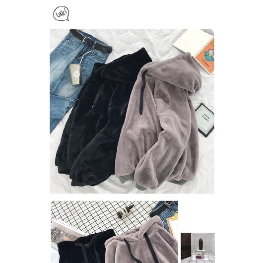 RẺ VÔ ĐỊCH - ÁO HOODIE MŨ LÔNG CỪU NAM NỮ SIÊU ĐẸP
