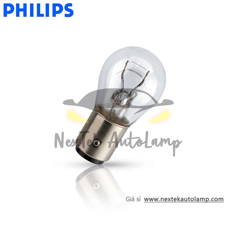 Philips Standard Original Bulb P21/5W S25 BAY15d 12V P21W BA15s 1156 1157 Đèn Báo Rẽ đỗ Xe 12499 12498